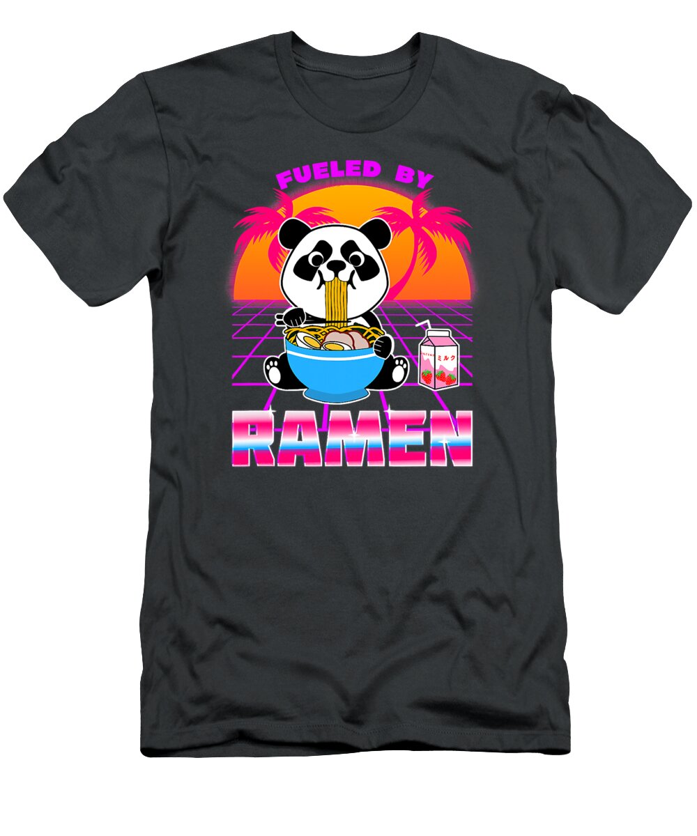 Panda Ramen Milk Strawberry Kawaii Peacock Poek T-Shirt