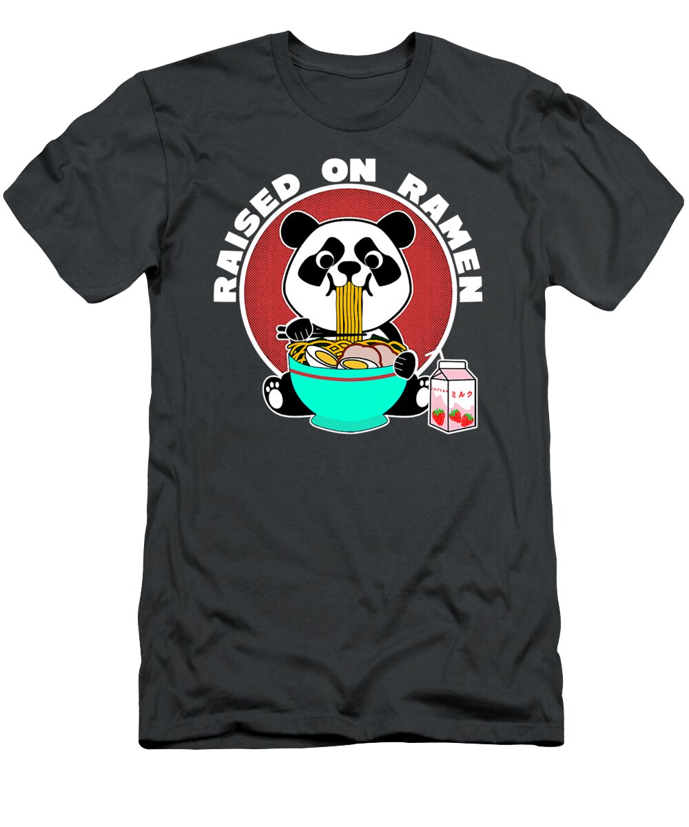 Panda Ramen Strawberry Milk Japanese Peacock Poek T-Shirt