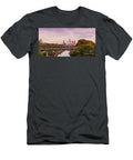 Panorama of Downtown Houston Skyline From Studemont Drive Buffalo Bayou Park Houston Texas Silvio Ligutti T-Shirt
