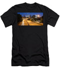Panorama of Downtown Houston with Super Moon Rising Behind Houston Texas Silvio Ligutti T-Shirt