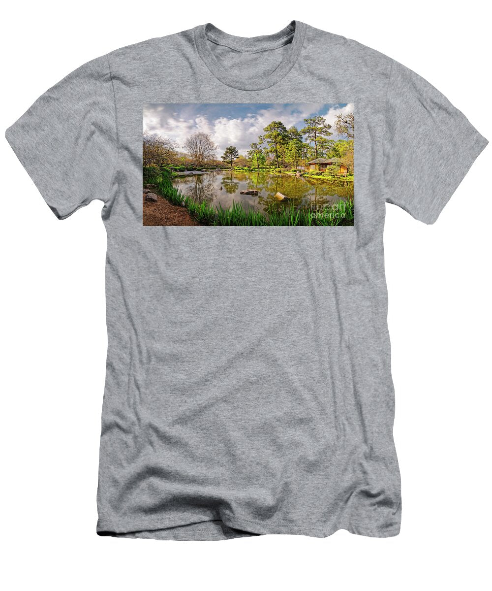 Panorama of Late Afternoon At the Houston Japanese Garden in Hermann Park Houston Texas Silvio Ligutti T-Shirt