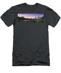Panorama of Rosemont Bridge Over Buffalo Bayou At Sunrise Downtown Houston Skyline Texas Silvio Ligutti T-Shirt