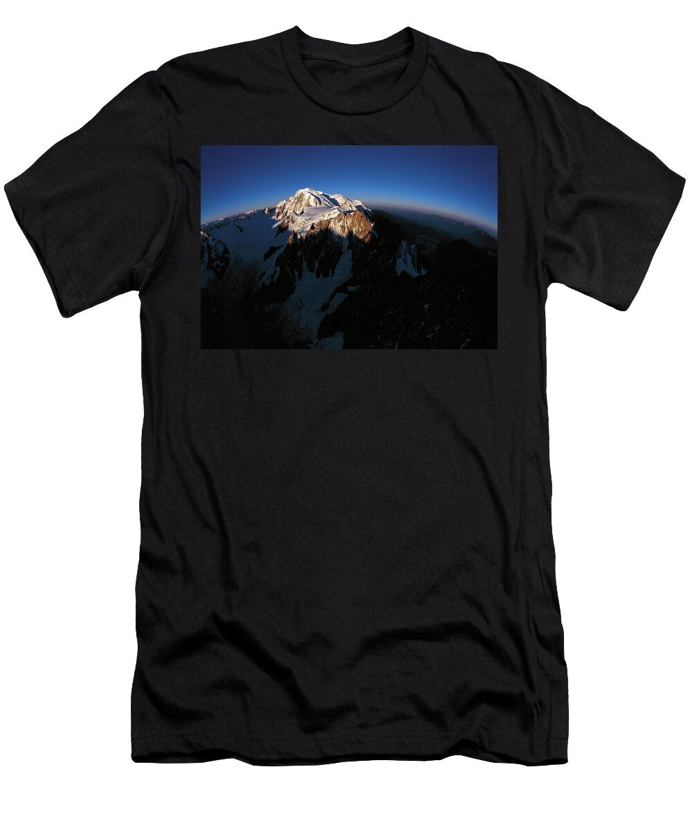 Panoramic View of Mont Blanc Massive Mario Colonel T-Shirt