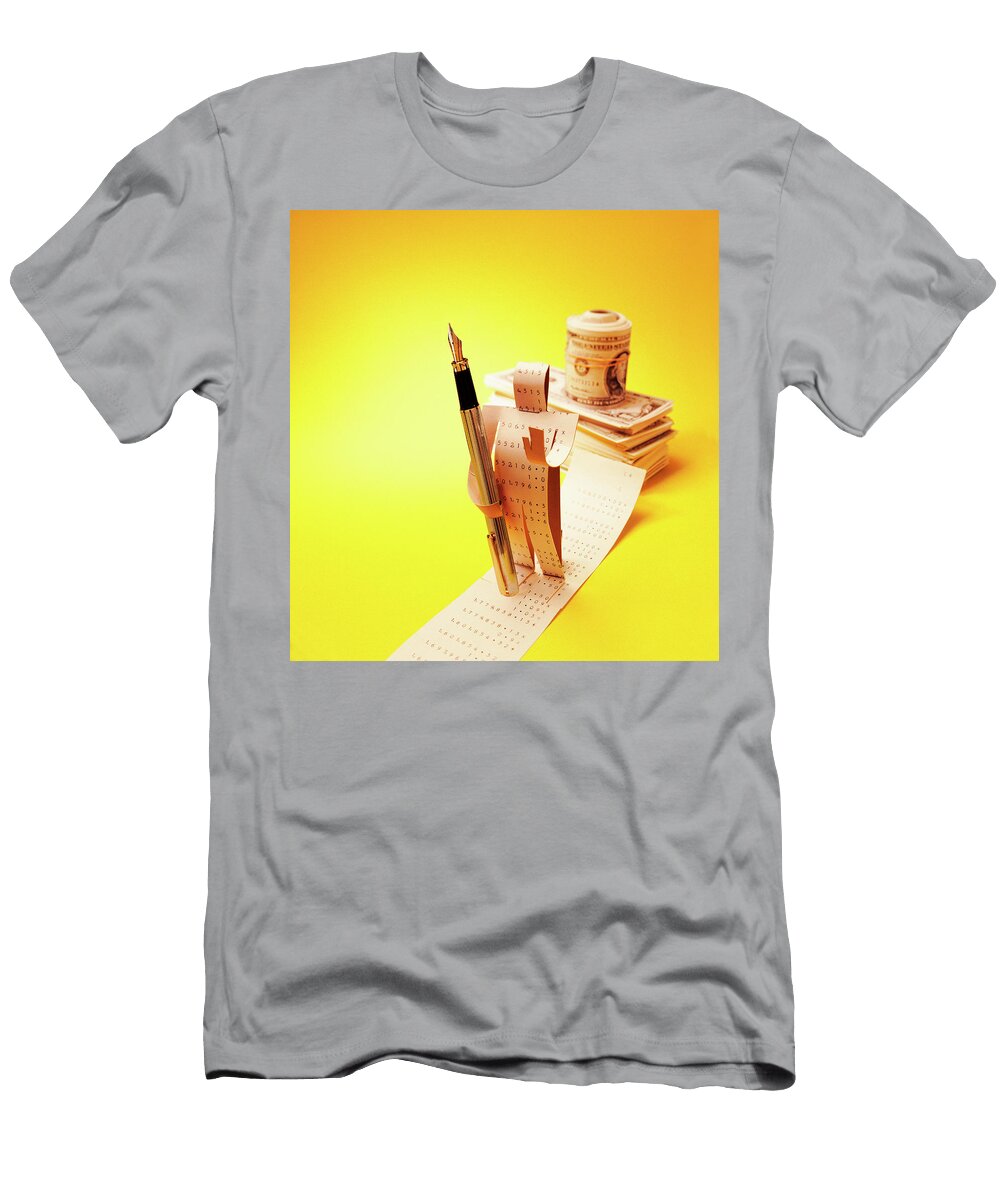 Paper Accountant Holding Pen Csa Images T-Shirt