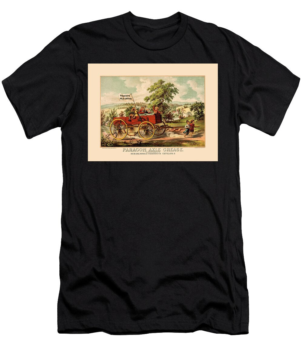 Paragon Axle Great Antique Ad From 1880 Mark Lambert T-Shirt