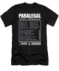 Paralegal Ingredients Nutritional Facts Noirty Designs T-Shirt