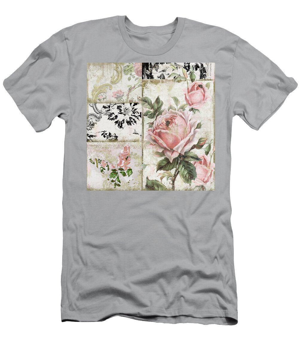 Paris Pink Tea Roses Mindy Sommers T-Shirt