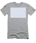 Pastel Blue and White Herringbone Pattern Pairs De 2022 Trending Color Prim Blue De5898 Petite Pattern Minimal Graphic Designs T-Shirt