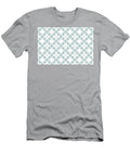 Pastel Blue and White Minimal Floral Flower Pattern Pairs 2022 Popular Colour Restful Retreat 0497 Petite Pattern Minimal Graphic Designs T-Shirt