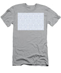 Pastel Blue and White Striped Cube Pattern Pairs De 2022 Trending Color Prim Blue De5898 Petite Pattern Minimal Graphic Designs T-Shirt