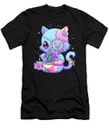 Pastel Goth Aesthetic Kawaii Creepy Cat Eating Ramen Noodles Dazo Dez T-Shirt