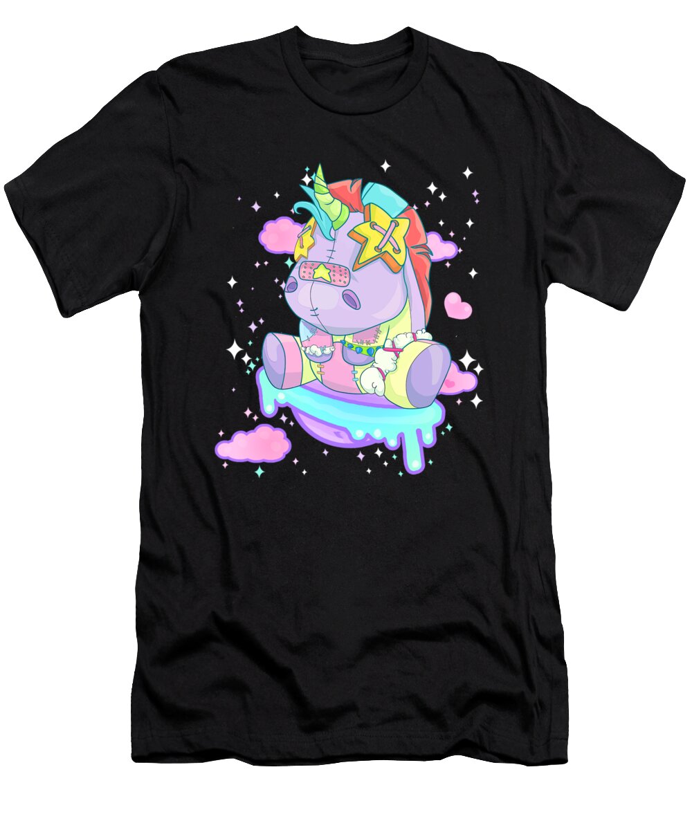 Pastel Goth Cute Creepy Unicorn Gothic Kawaii Menhera Wiccan David Lawson T-Shirt