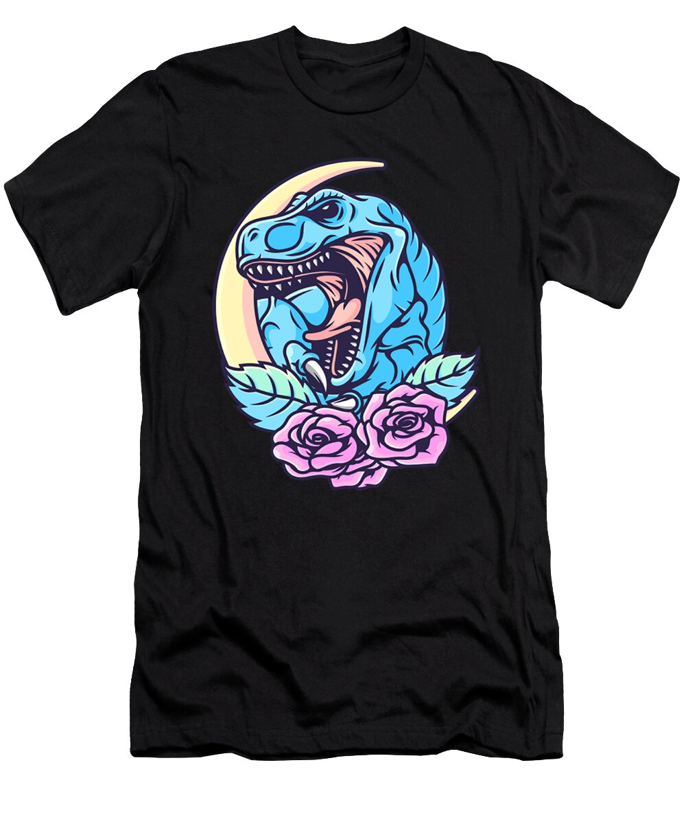 Pastel Goth Trex Vaporwave Aesthetic Anime Dinosaur T Rex Dazo Dez T-Shirt