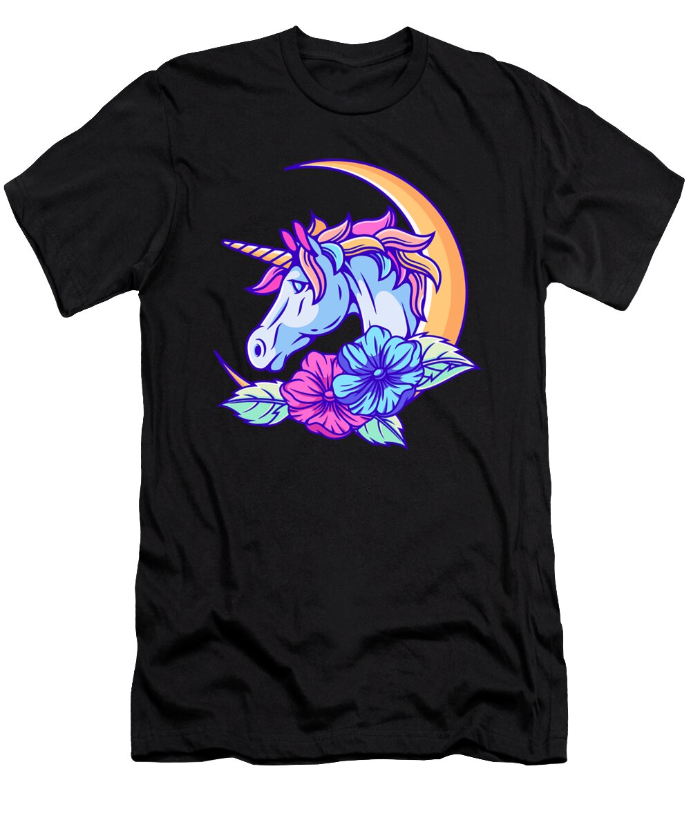 Pastel Goth Unicorn Vaporwave Aesthetic Japanese Anime Cute Dazo Dez T-Shirt
