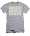 Pastel Green and Clay Vertical Stripe Pattern Petite Pattern Minimal Graphic Designs T-Shirt