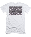 Pastel Purple and Black Stripe Cube Tile Pattern Petite Pattern Minimal Graphic Designs T-Shirt