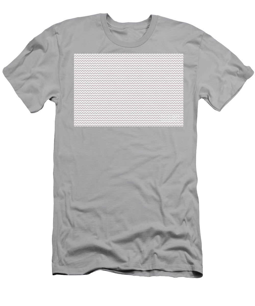 Pastel Purple and White Chevron Zig Zag Pattern Petite Pattern Minimal Graphic Designs T-Shirt