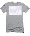 Pastel Purple White Chevron Rhombus Pattern Pairs 2023 Coty Digital Lavender 134 67 16 Petite Patterns T-Shirt