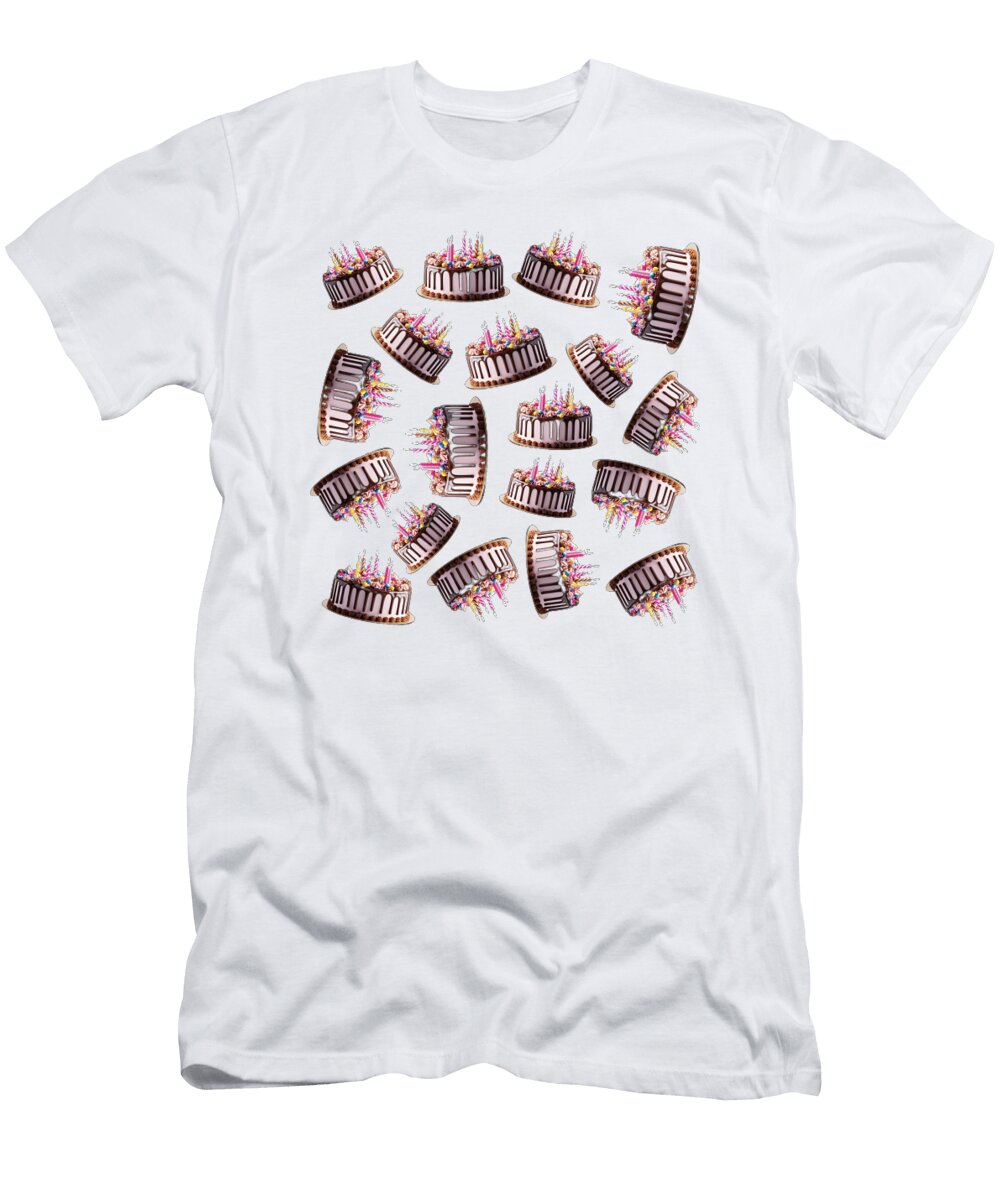 Pattern Birthday Cake Maribel Hernandez T-Shirt