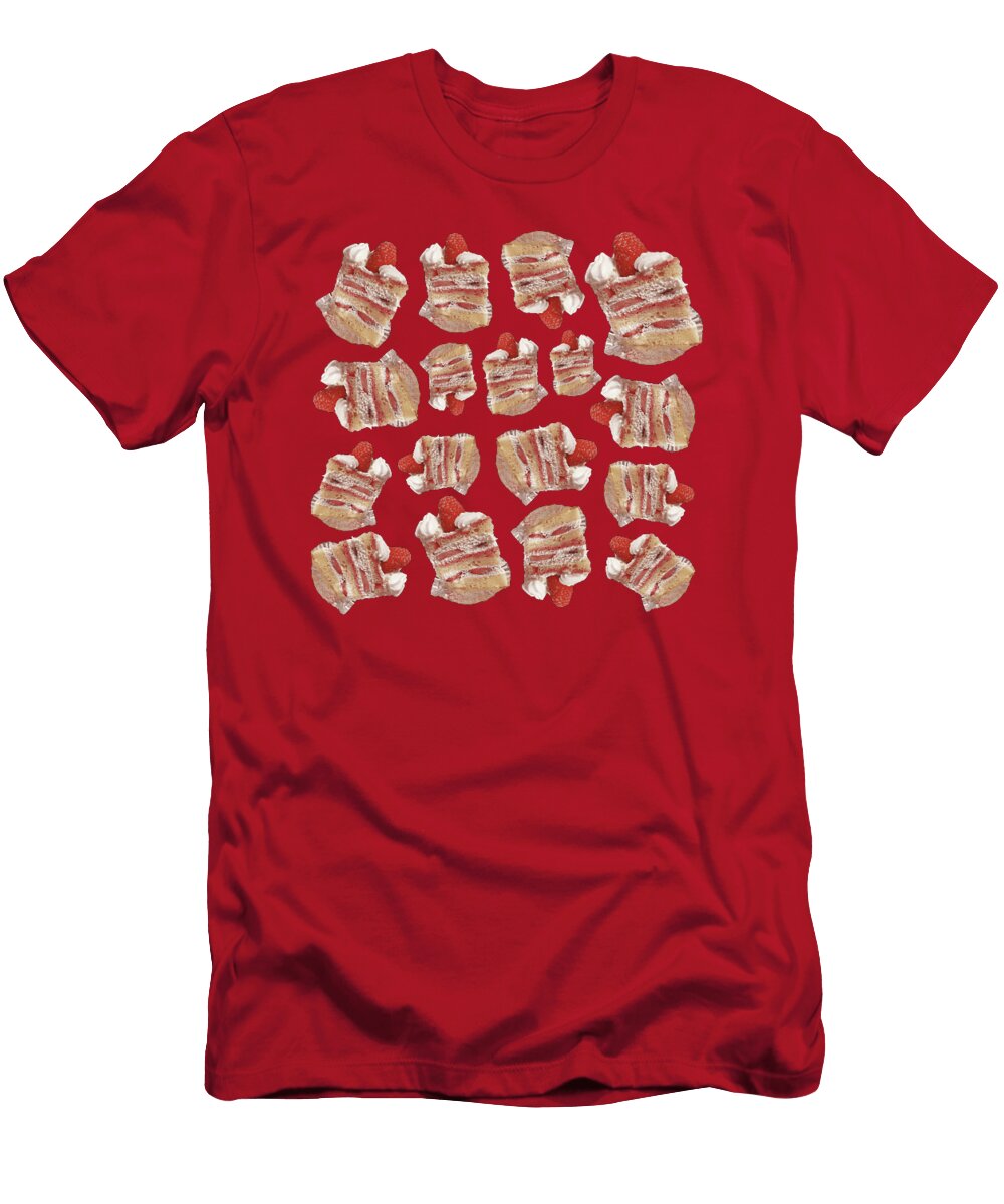 Pattern Strawberry Cake Maribel Hernandez T-Shirt