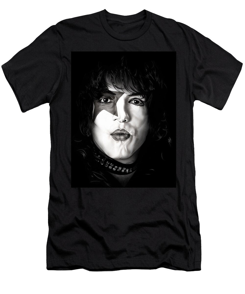 Paul Stanley Kiss Black and White Edition Fred Larucci T-Shirt