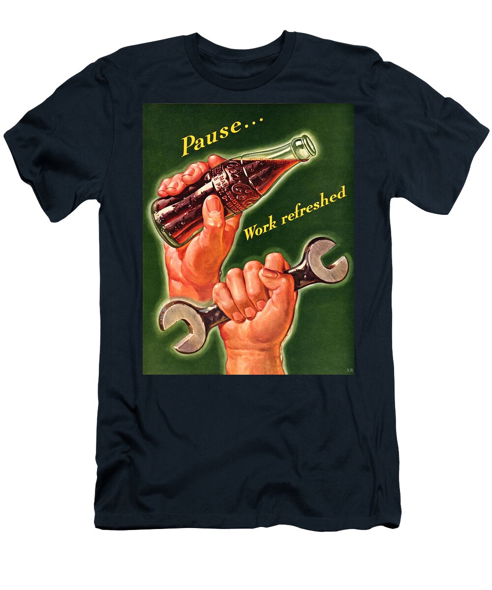 Pausework Refreshed Coca Cola Nomad Art and Design T-Shirt