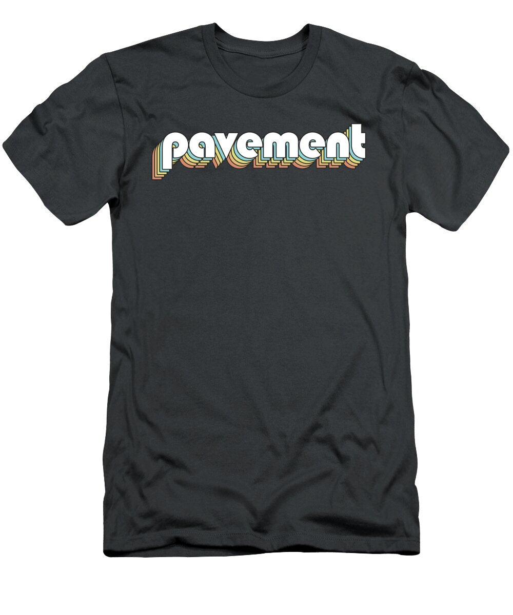 Pavement Retro Rainbow Typography Faded Style Powell Finley T-Shirt