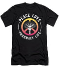 Peace Love Pharmacy Life Technician Pharmacist Tshirtconcepts Marvin Poppe T-Shirt