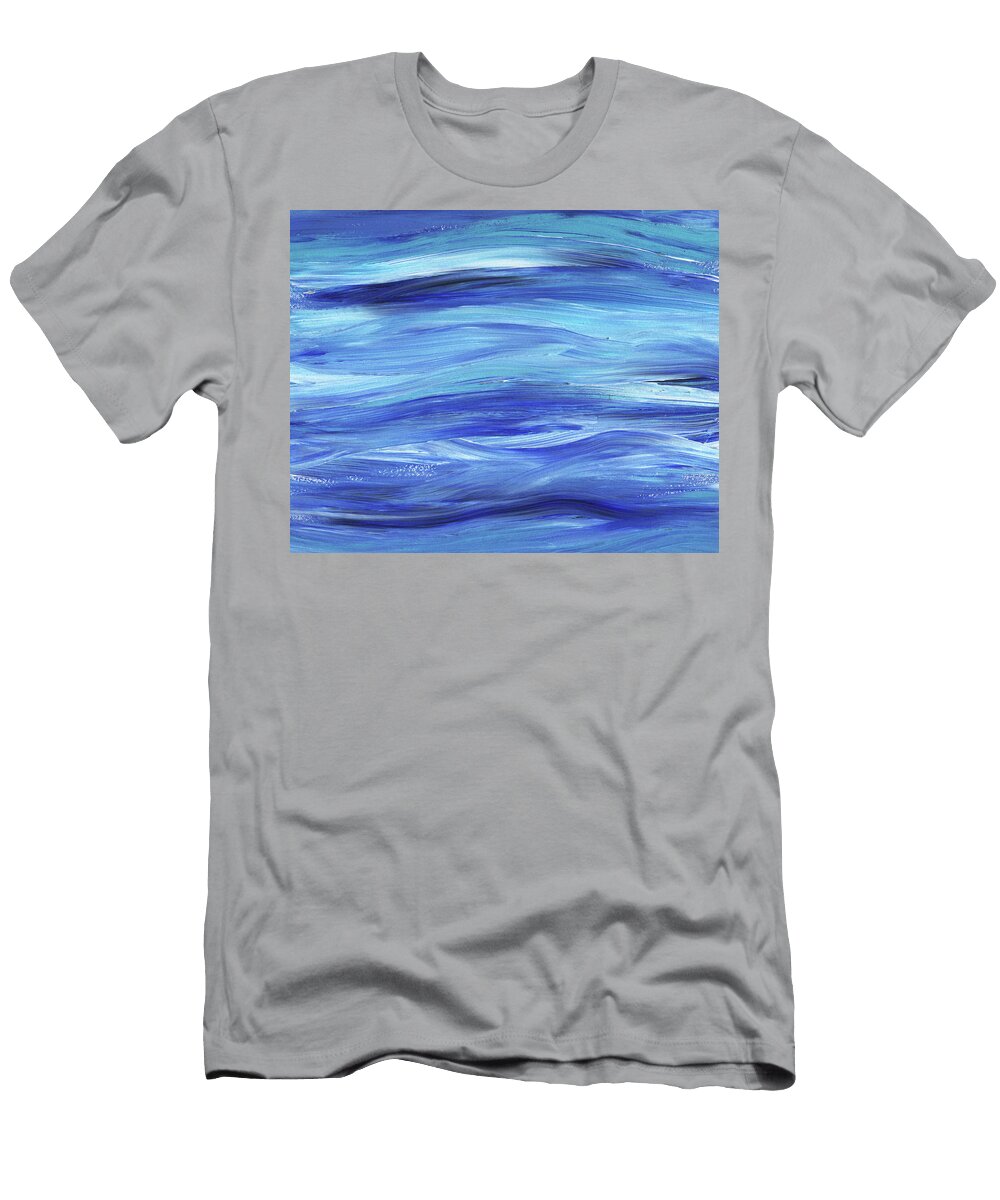 Peaceful Ocean Waves Beach House View Irina Sztukowski T-Shirt