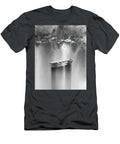 Peaceful Silver Gray Sunrise on the Lake Boat Watercolor Ii Irina Sztukowski T-Shirt