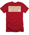 Pearl Letter Red Font English School T-Shirt