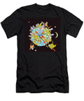 People Climbing on Globe Ikon Ikon Images T-Shirt