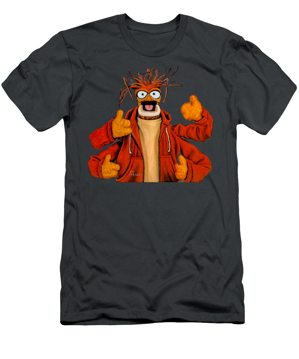 Pepe the King Prawn Oil on Velvet By Jorge Torrones Jorge Terrones T-Shirt