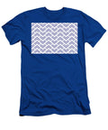 Periwinkle and White Chevron Rhombus Arrow Pattern Pantone 2022 Color of the Year Very Peri 17 3938 Petite Pattern Minimal Graphic Designs T-Shirt
