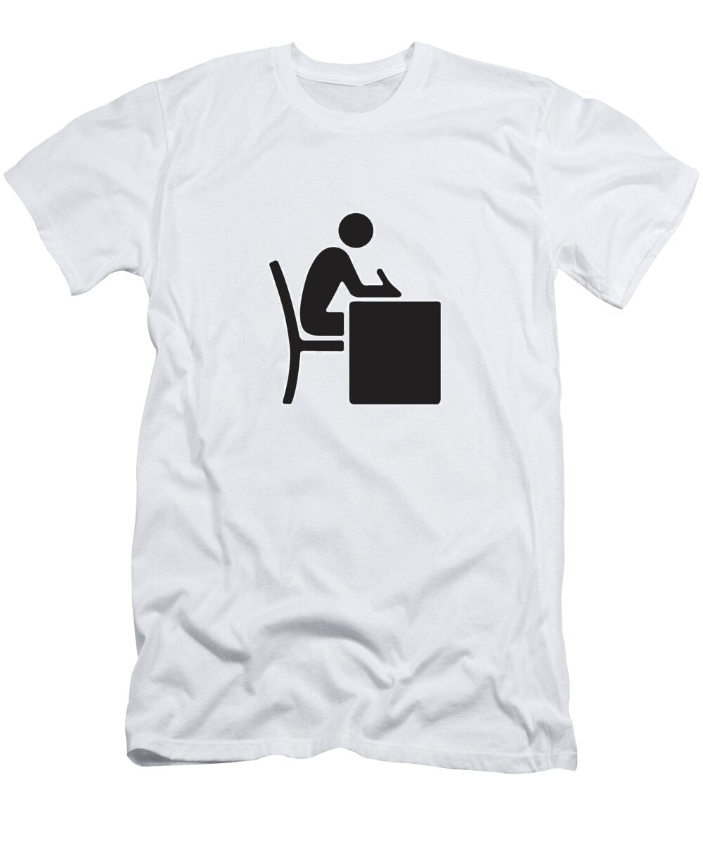 Person At Desk Csa Images T-Shirt