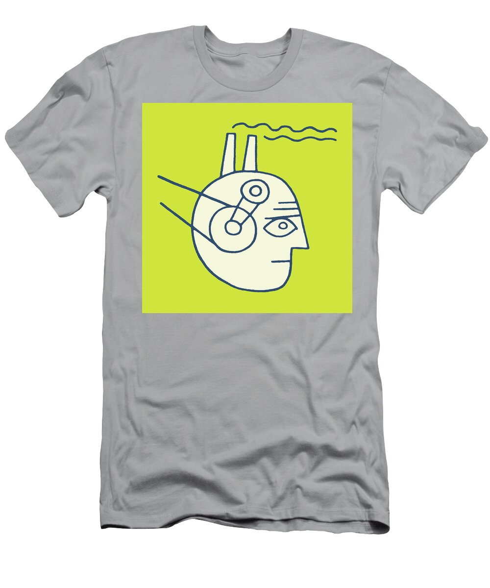 Person with Head Like a Factory Csa Images T-Shirt