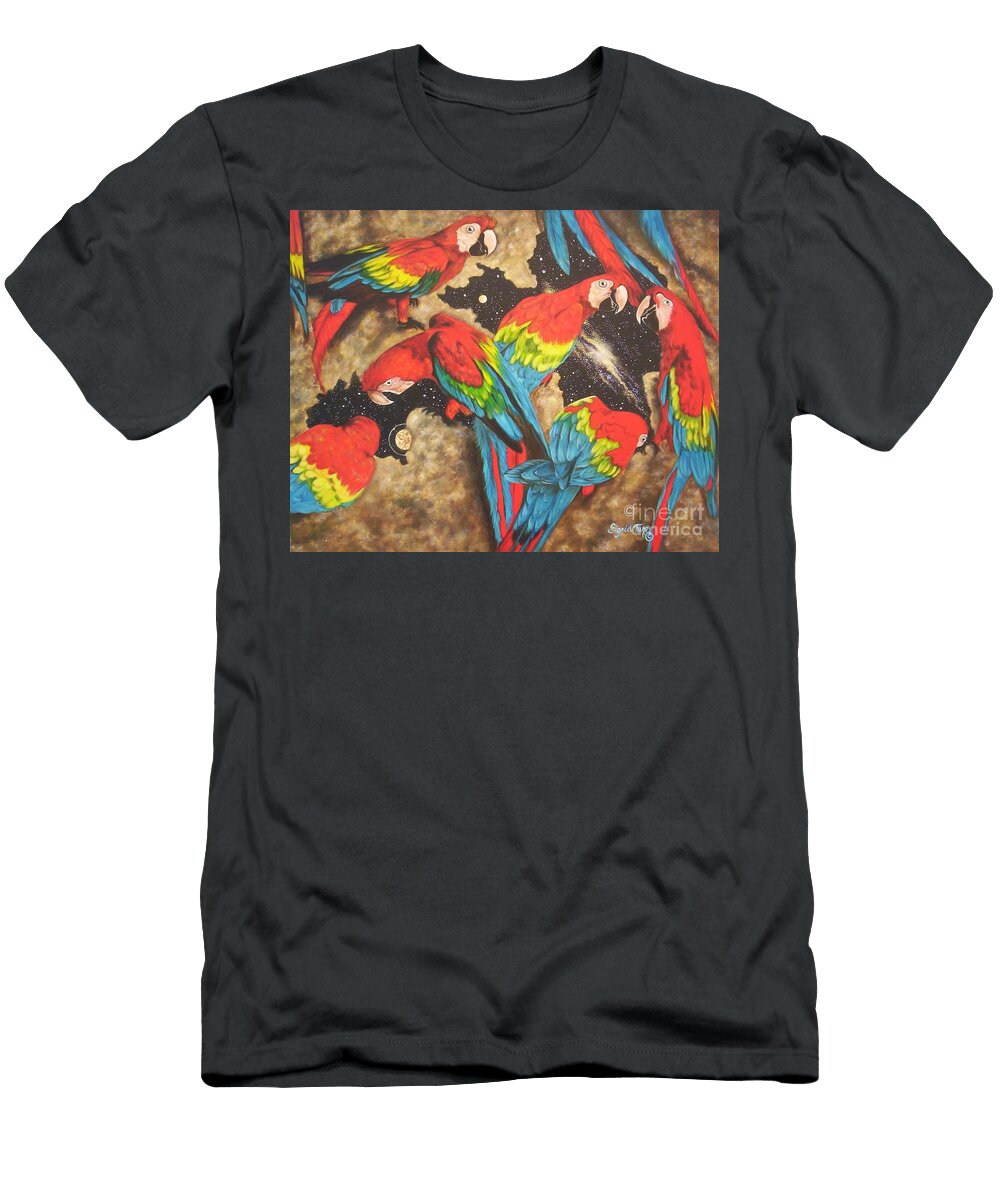 Peruvian Scarlet Macaws Sigrid Chloe Tune T-Shirt