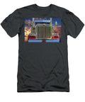 Peterbilt Semi Truck Front View Nick Gray T-Shirt