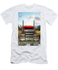 Peterbilt Semi Truck with Grill Gaurd Nick Gray T-Shirt