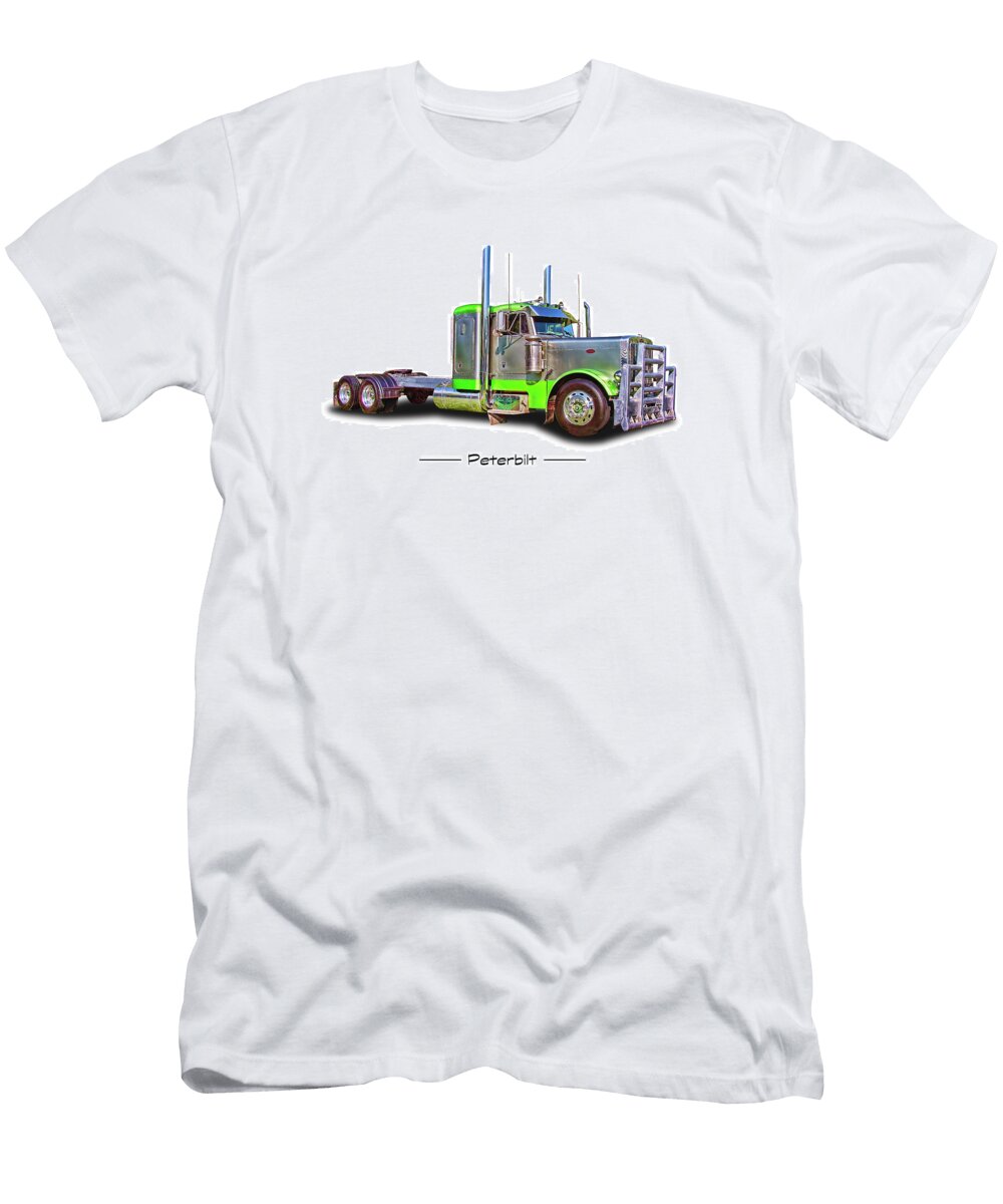 Peterbilt with Grille Guard Nick Gray T-Shirt
