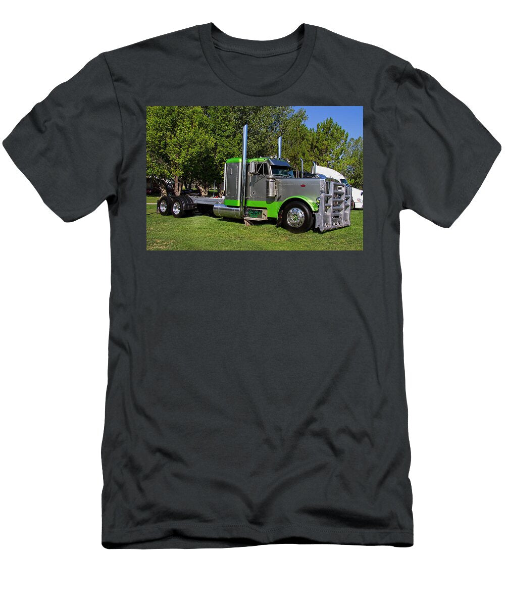 Peterbilt with Heavy Duty Grille Guard Nick Gray T-Shirt