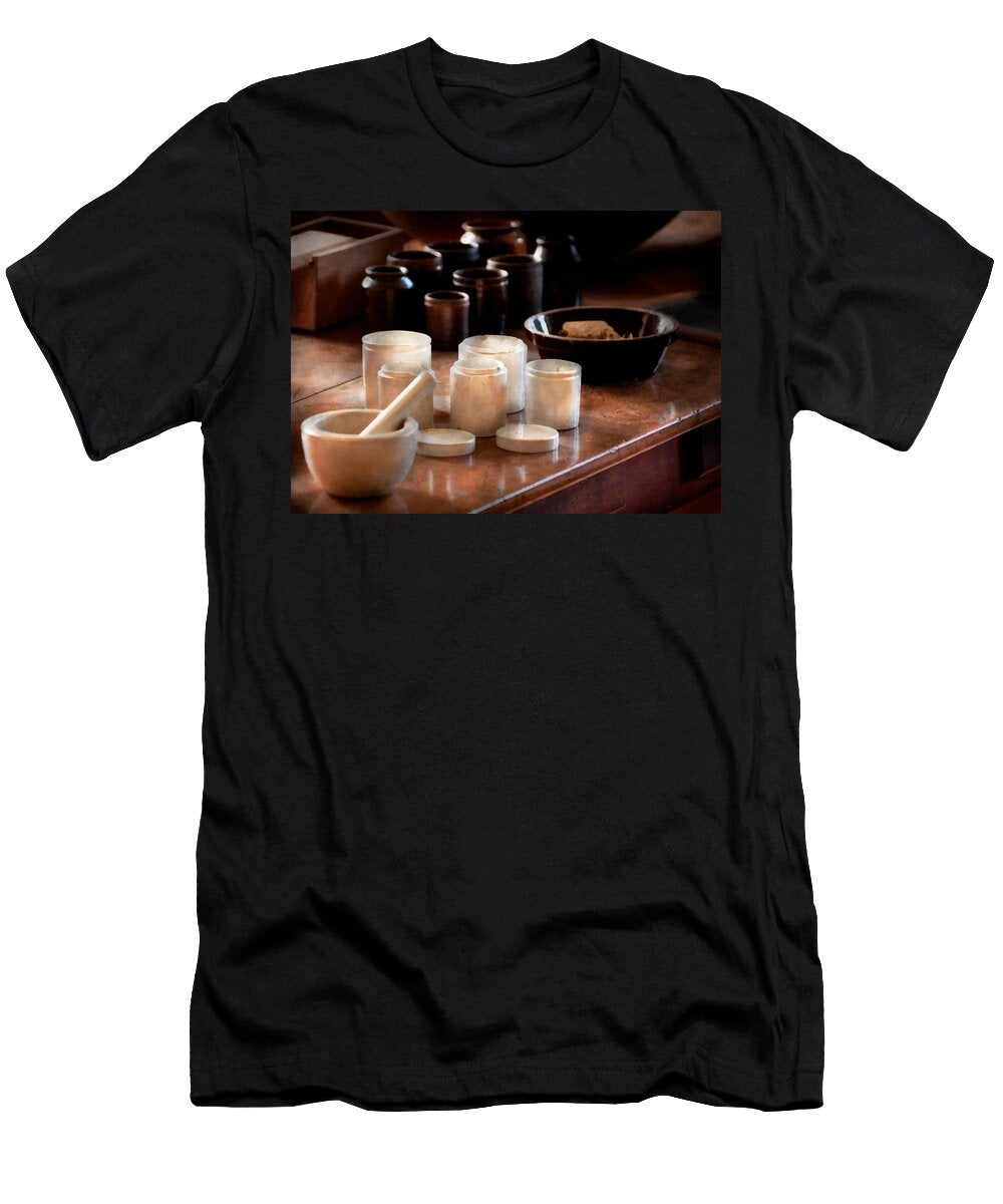 Pharmacist Pestle and Cups Mike Savad T-Shirt