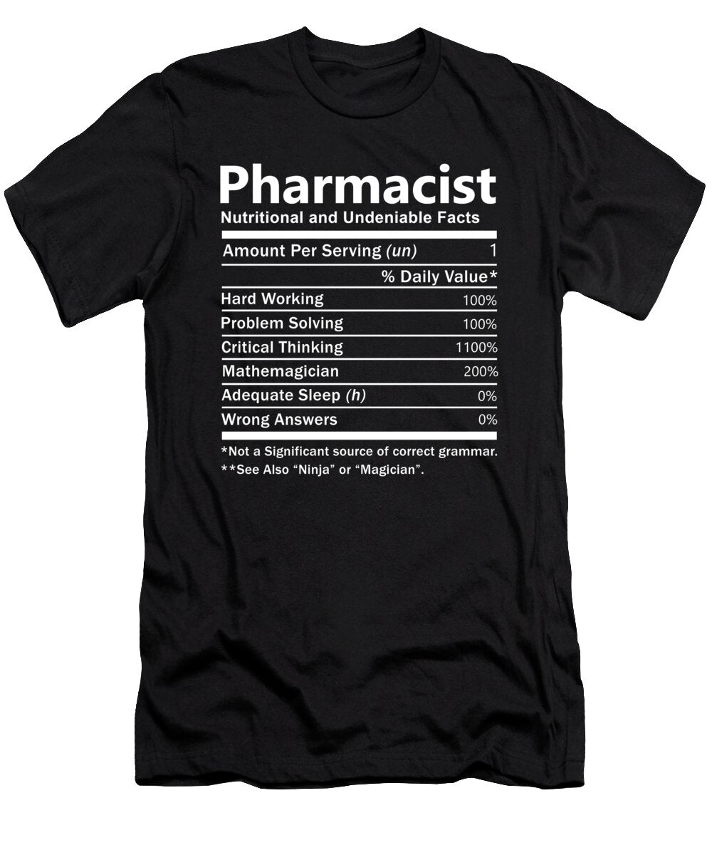 Pharmacist Nutrition Factors Gift Item Shi Hu Kang T-Shirt