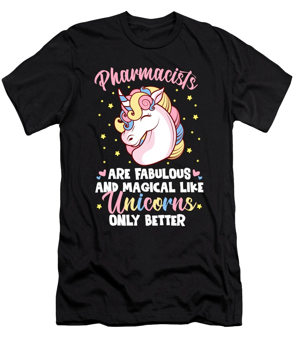 Pharmacists Are Fabulous and Magical Like Unicorns Only Better Orange Pieces T-Shirt