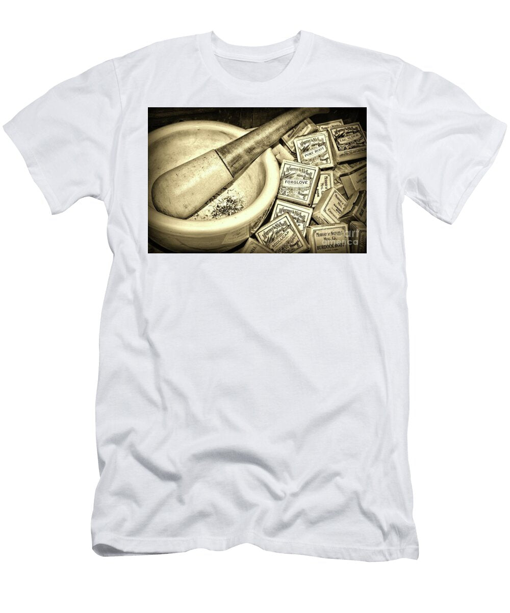 Pharmacy Herbal Medicine Sepia Paul Ward T-Shirt