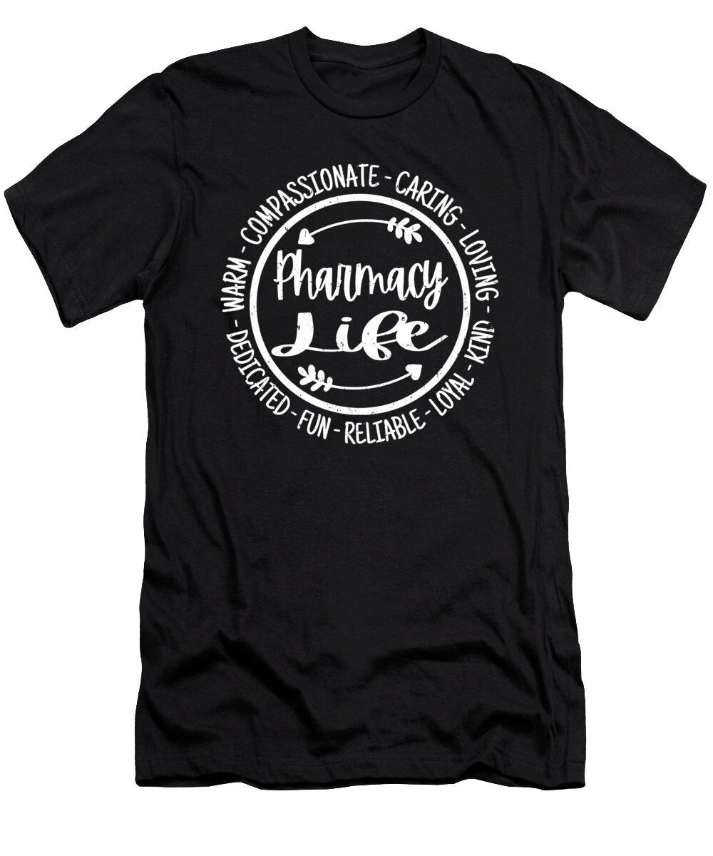Pharmacy Life Pharma Student Pharmacist Vintage Funny Gift Jensen Cena T-Shirt
