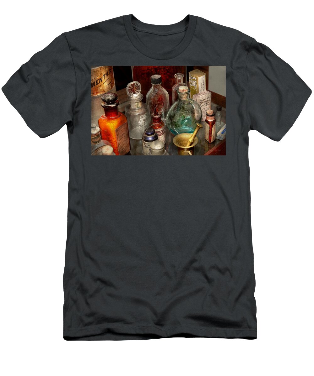 Pharmacy Pick Your Poison Mike Savad T-Shirt