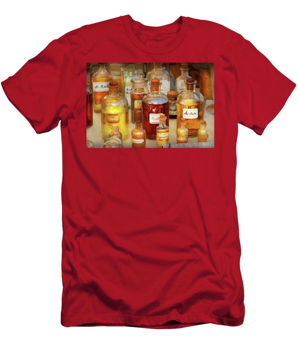 Pharmacy Serums and Elixirs Mike Savad T-Shirt