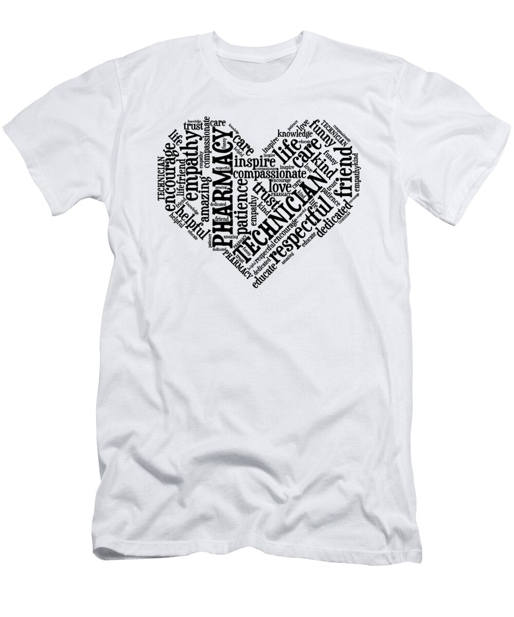Pharmacy Technician Heart Appreciation Pharmacist Tshirtconcepts Marvin Poppe T-Shirt