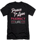 Pharmacy Technician Peace Love Life Pharmacist Tshirtconcepts Marvin Poppe T-Shirt